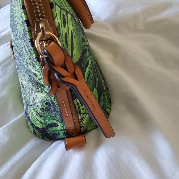 Dooney & Bourke Monstera Purse - Handbag - Zip Satchel - Picture 4 of 13